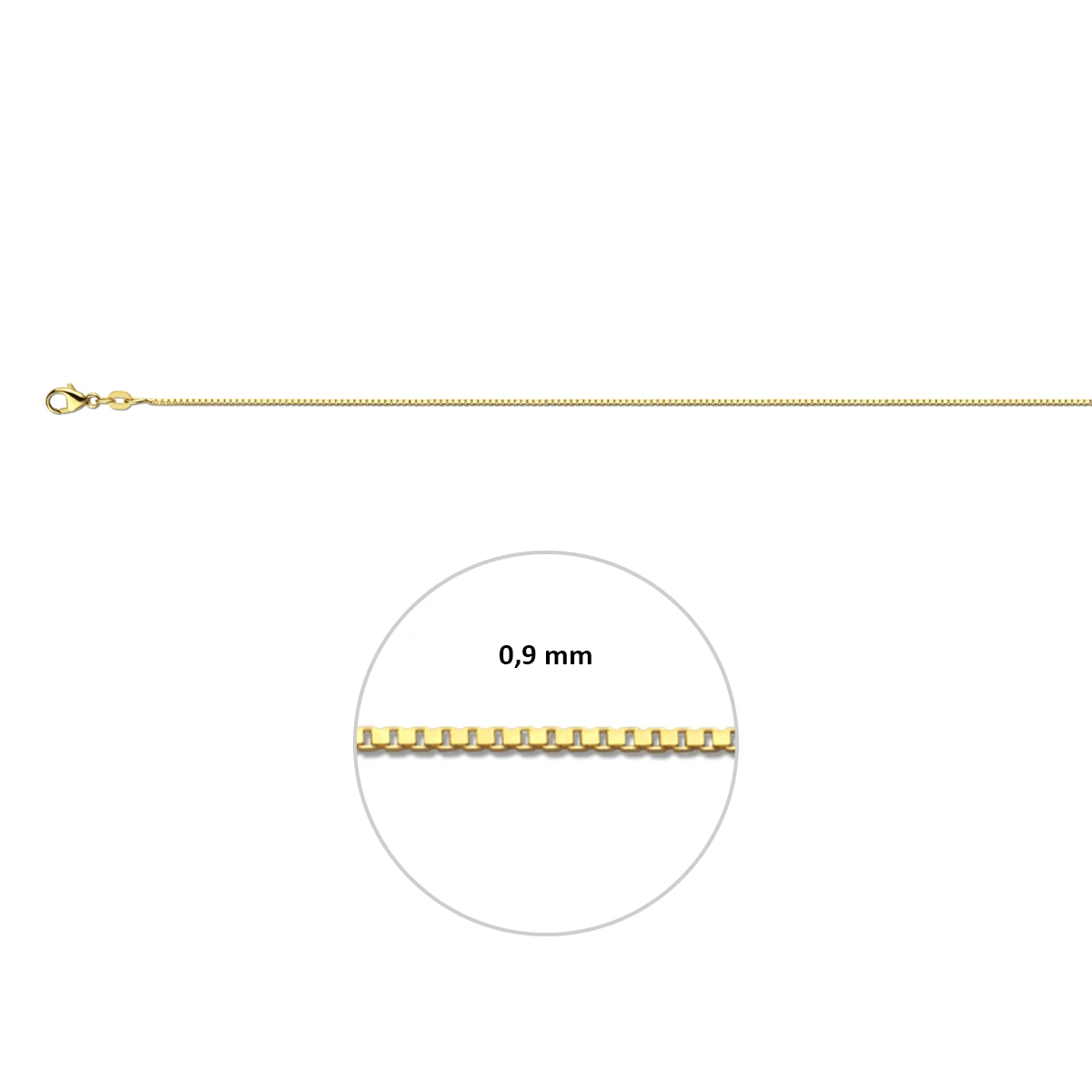 venetiaans 0,9 mm doublé 10/000 (geel)