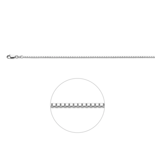 venetiaans 1,7 mm zilver wit