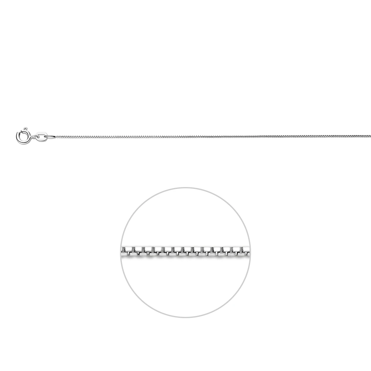 venetiaans bol 0,9 mm zilver gerhodineerd