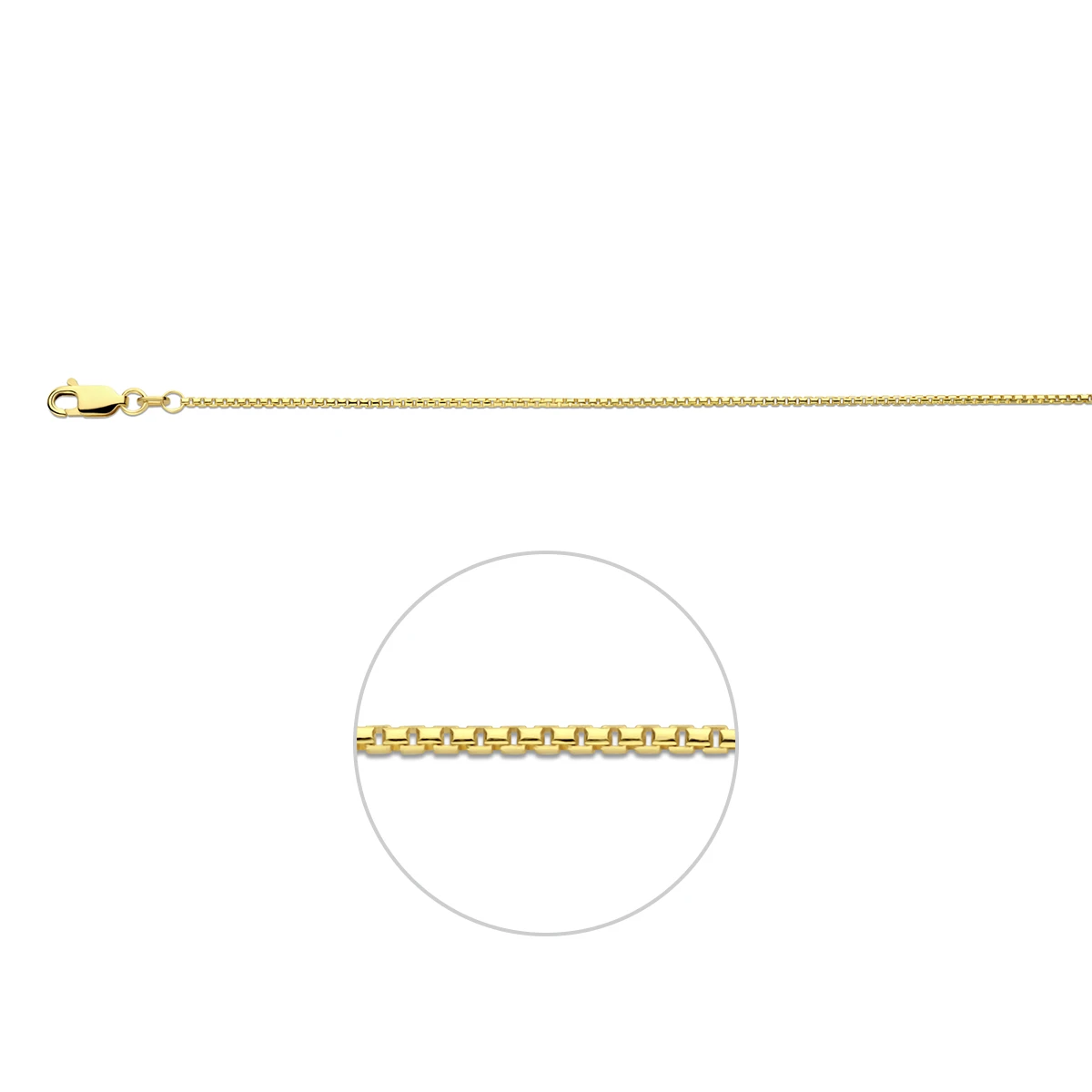 venetiaans bol 1,2 mm 14K geelgoud