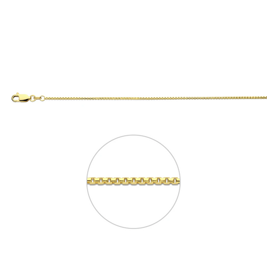 venetiaans bol 1,2 mm 14K geelgoud