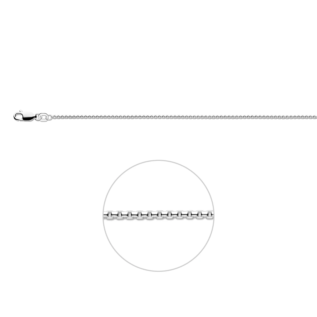 venetiaans bol 1,5 mm zilver wit