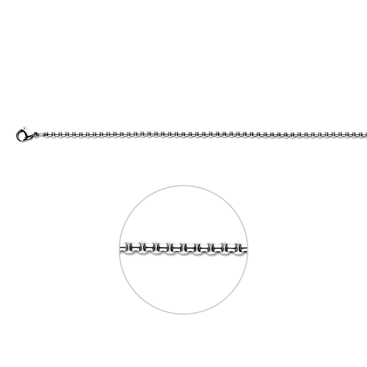 venetiaans bol 2,5 mm edelstaal