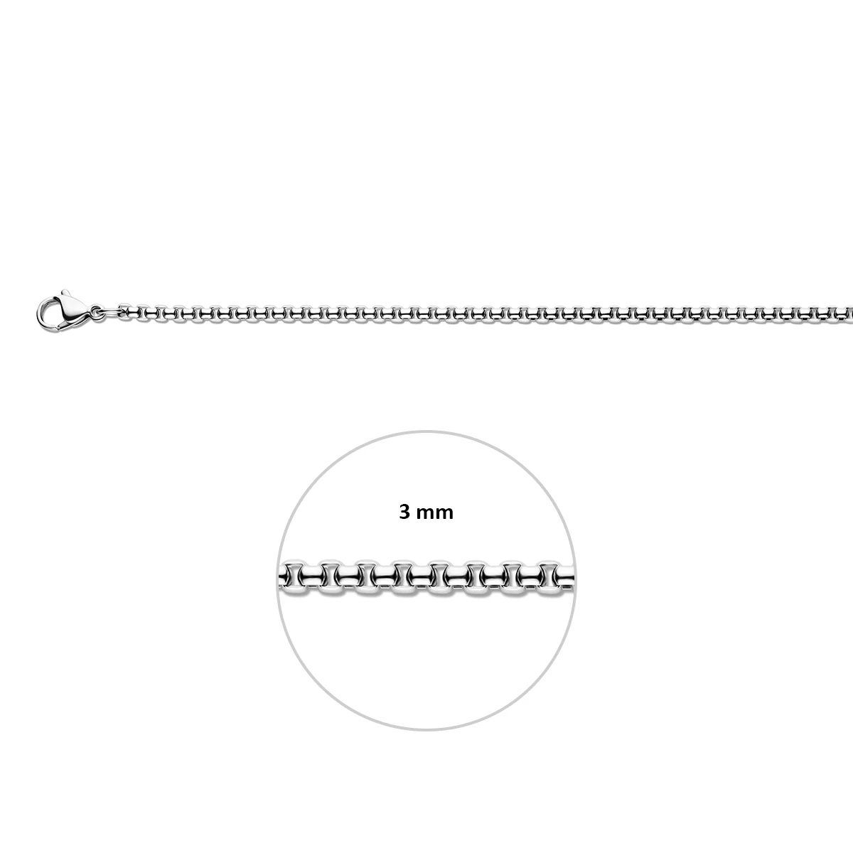 venetiaans bol 3,0 mm edelstaal