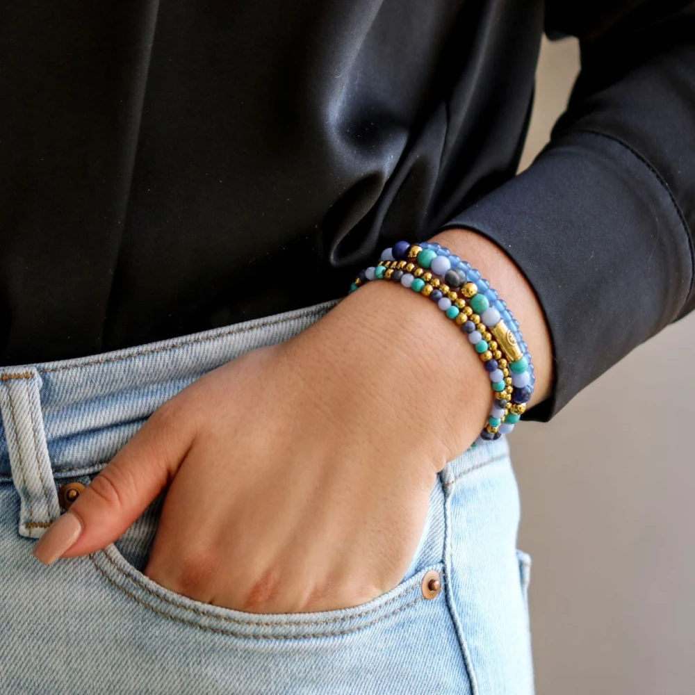 Winter Blues gold-coloured - 4mm XS