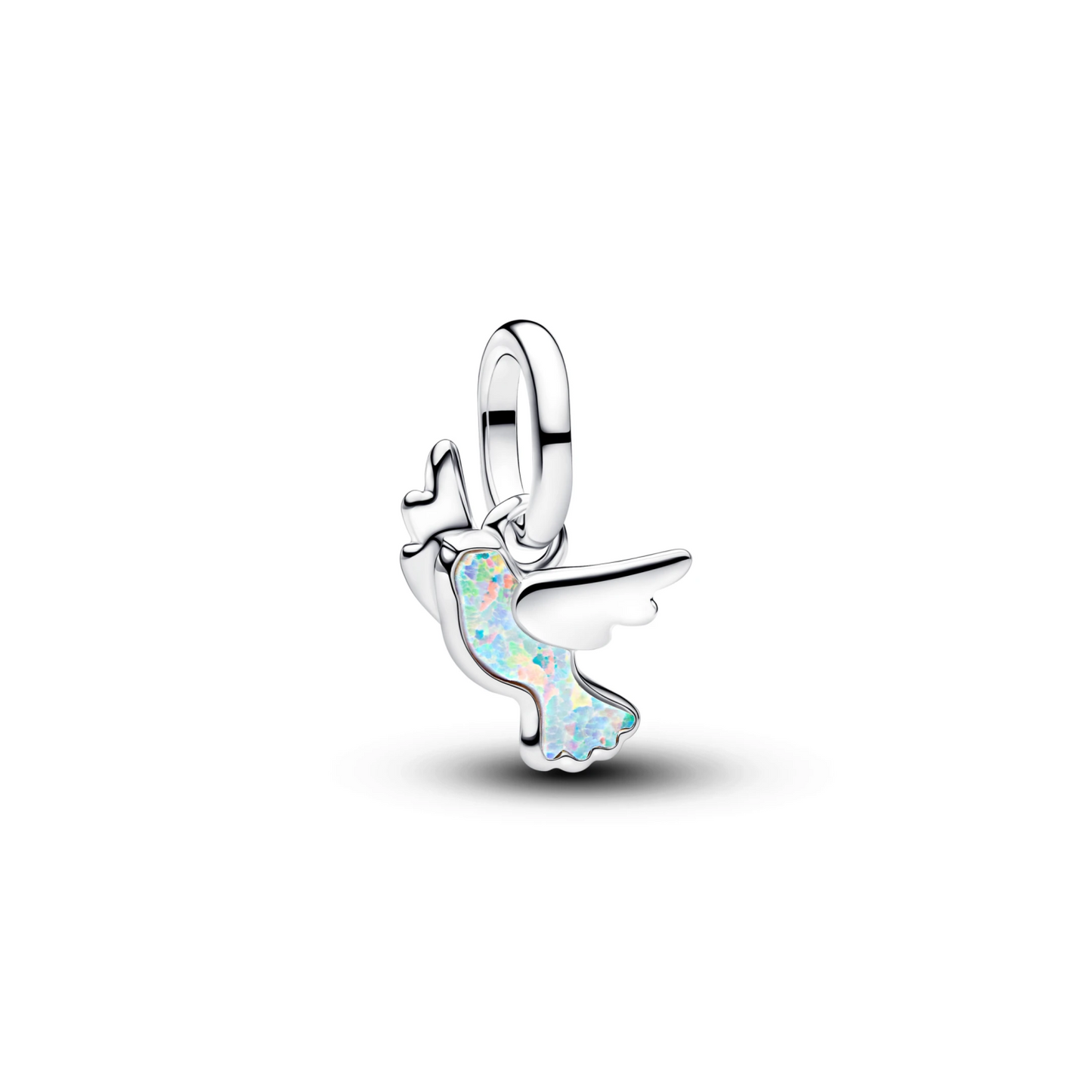 Witte Duif Mini Hangende Bedel