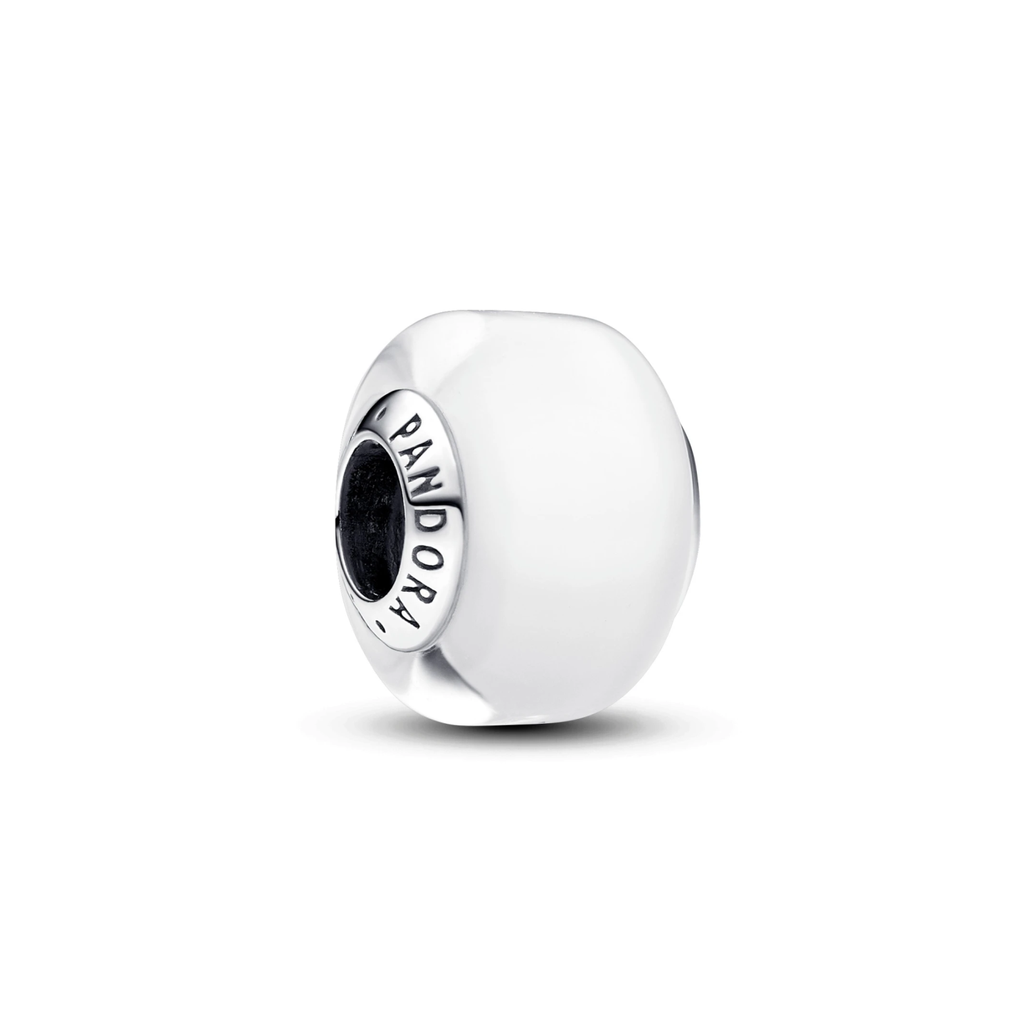 Witte minibedel van muranoglas