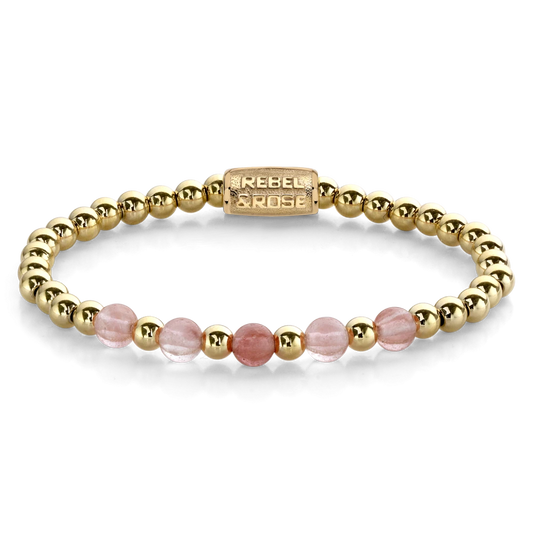Yellowgold meets Cherry Rose - 6mm M