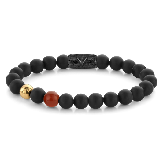 Yellowgold & Red Eye - 8mm L --
