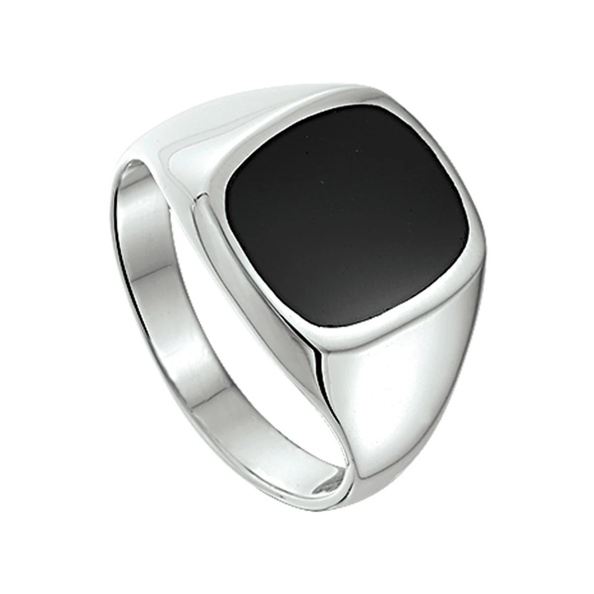 zegelring onyx zilver wit