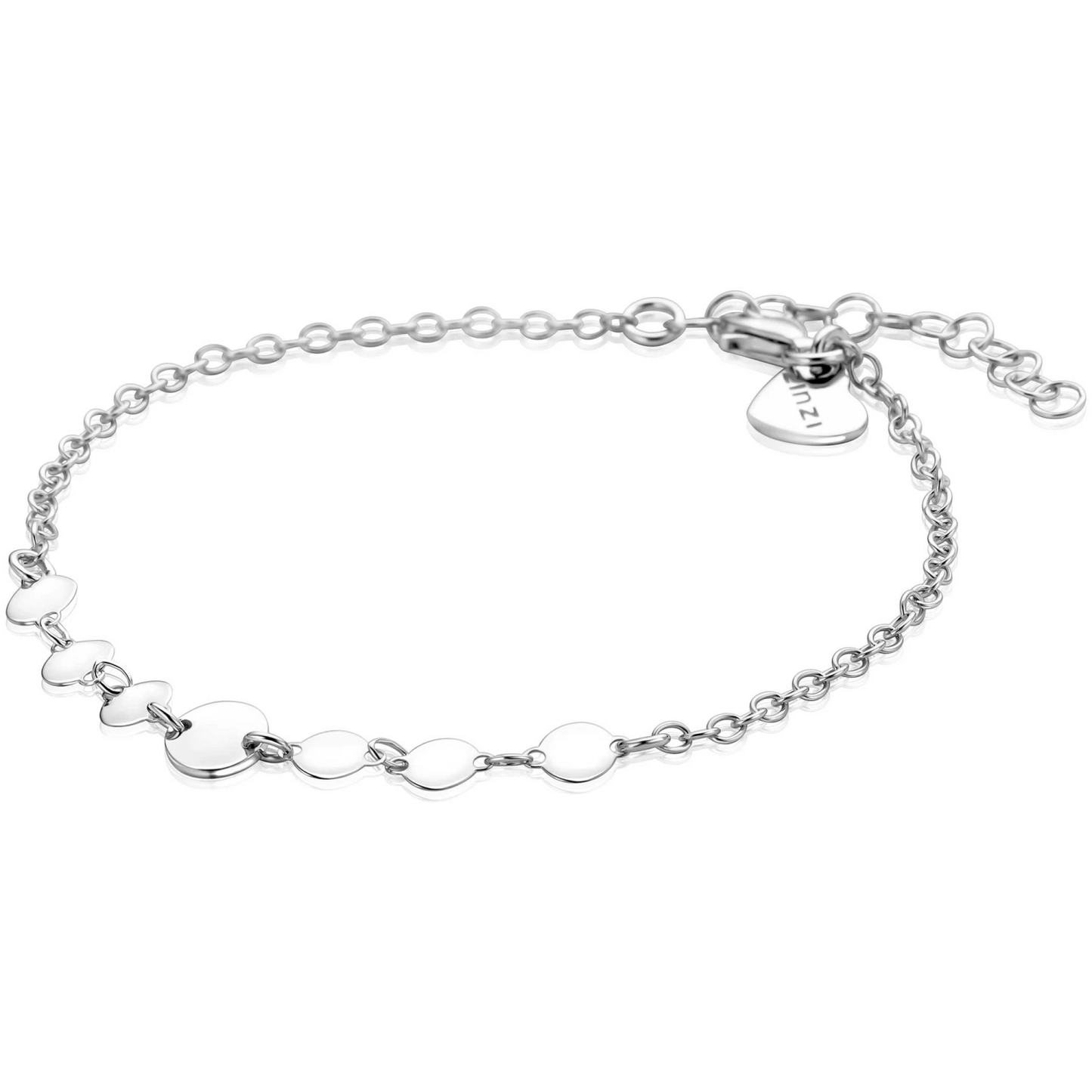 ZINZI zilveren armband met gladde ronde elementen 6mm 17-20cm ZIA-BF151