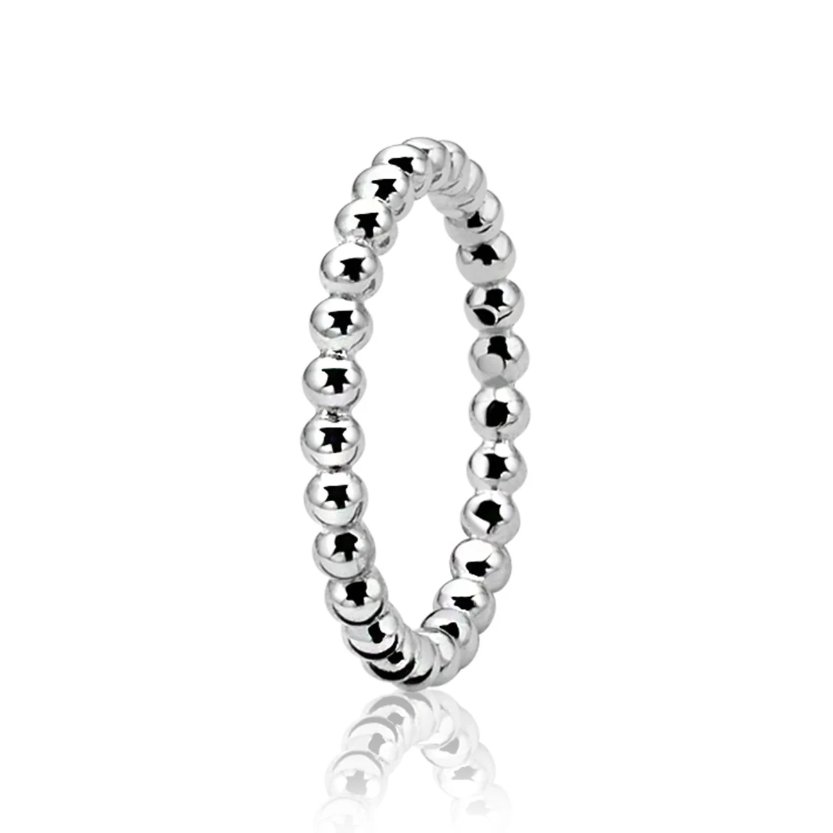 ZINZI zilveren ring glad bol ZIR923