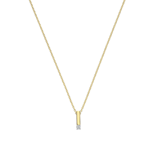 Zirkonia Bar Ketting