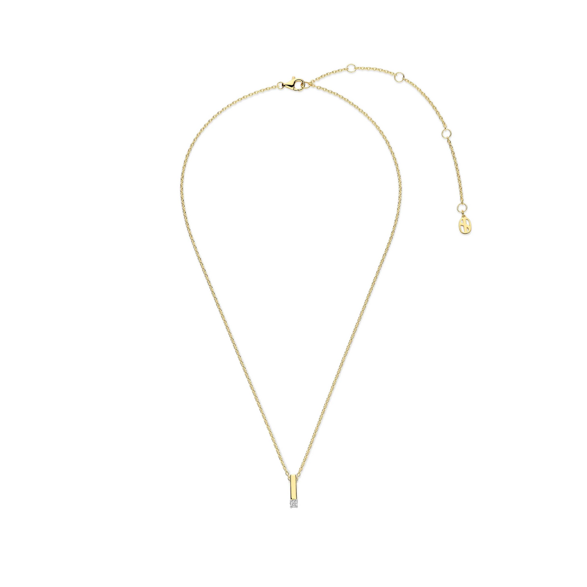 Zirkonia Bar Ketting
