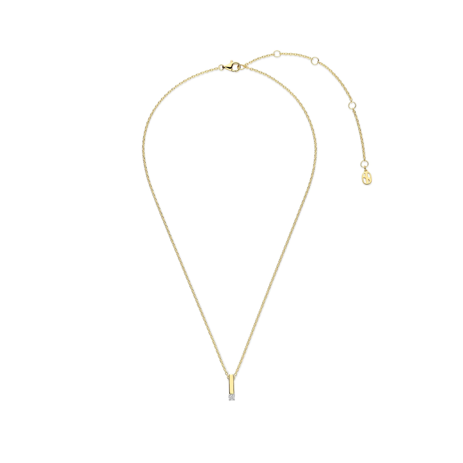 Zirkonia Bar Ketting